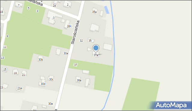 Tuszynek Majoracki, Starościańska, 37a, mapa Tuszynek Majoracki