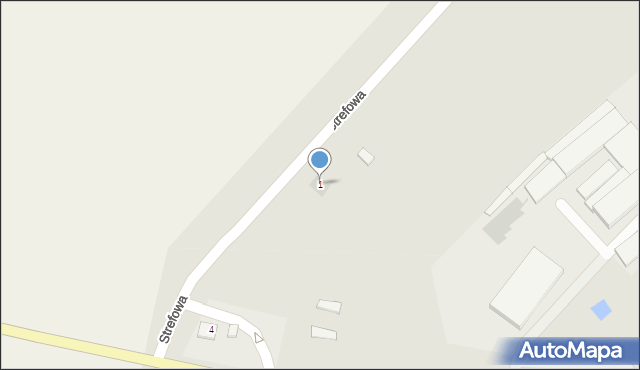 Tychowo, Strefowa, 1, mapa Tychowo