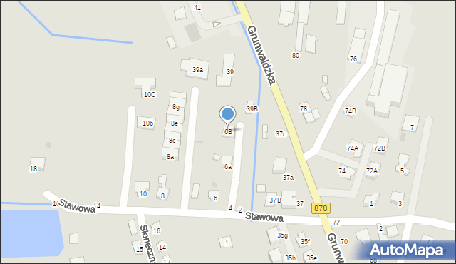 Tyczyn, Stawowa, 6B, mapa Tyczyn