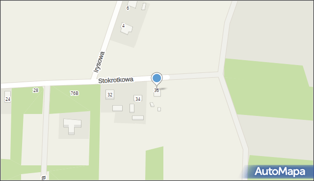 Tymienice, Stokrotkowa, 36, mapa Tymienice