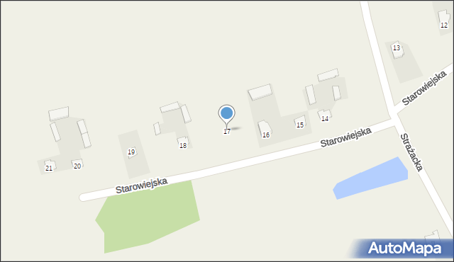 Ulhówek, Starowiejska, 17, mapa Ulhówek