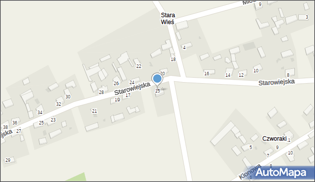 Umianowice, Starowiejska, 15, mapa Umianowice