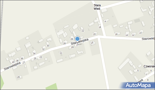 Umianowice, Starowiejska, 17, mapa Umianowice