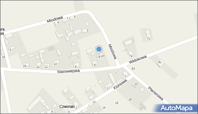 Umianowice, Starowiejska, 4, mapa Umianowice