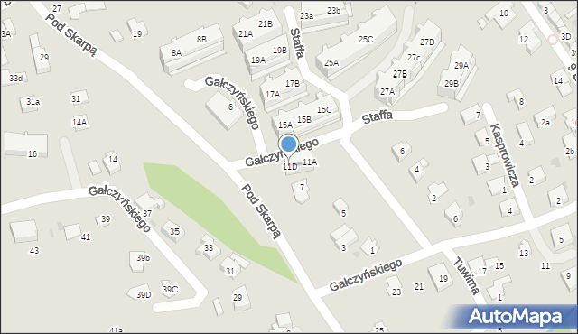 Ustroń, Staffa Leopolda, 11D, mapa Ustroń