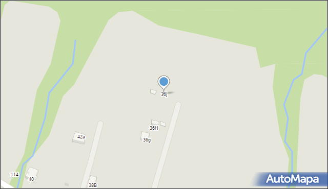 Ustrzyki Dolne, Strwiążyk, 36j, mapa Ustrzyki Dolne