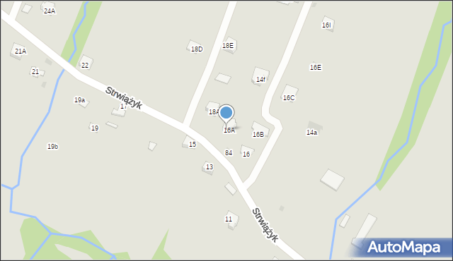 Ustrzyki Dolne, Strwiążyk, 86, mapa Ustrzyki Dolne