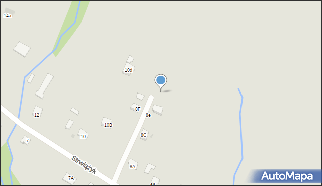 Ustrzyki Dolne, Strwiążyk, 8g, mapa Ustrzyki Dolne