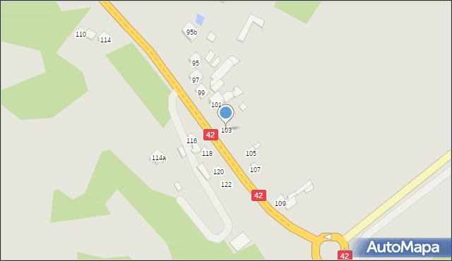 Wąchock, Starachowicka, 103, mapa Wąchock