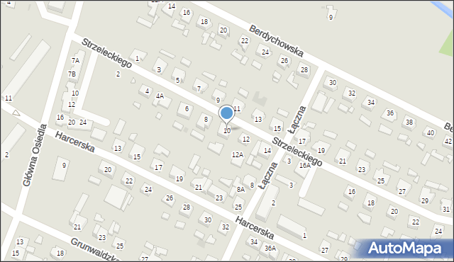 Wągrowiec, Strzeleckiego Pawła Edmunda, 10, mapa Wągrowiec