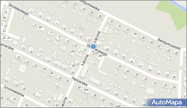 Wągrowiec, Strzeleckiego Pawła Edmunda, 16b, mapa Wągrowiec