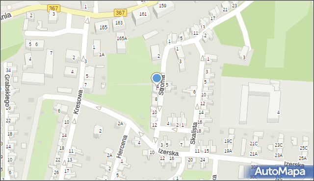 Wałbrzych, Stroma, 6, mapa Wałbrzycha