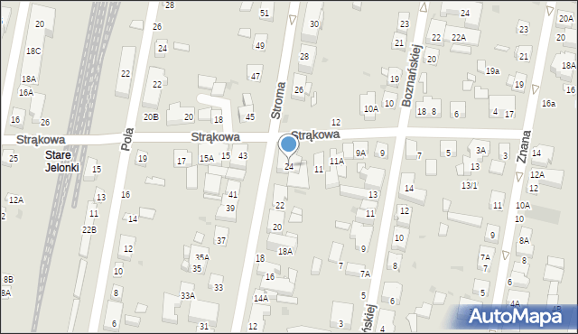 Warszawa, Stroma, 24, mapa Warszawy