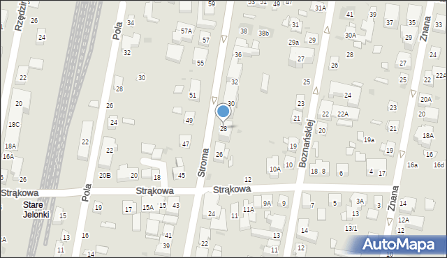 Warszawa, Stroma, 28, mapa Warszawy