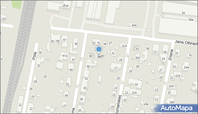 Warszawa, Stroma, 38b, mapa Warszawy