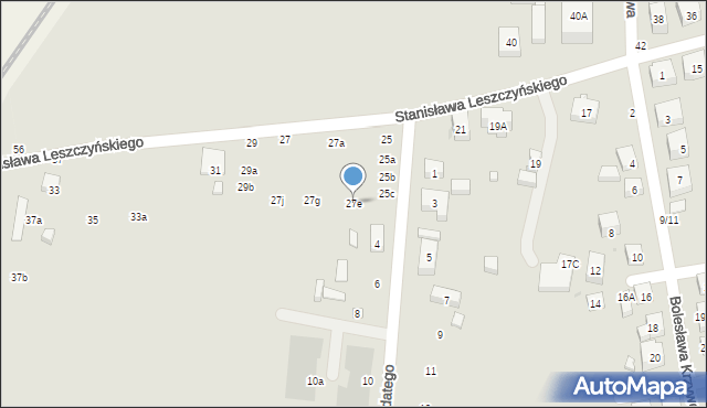 Warszawa, Stanisława Leszczyńskiego, 27e, mapa Warszawy