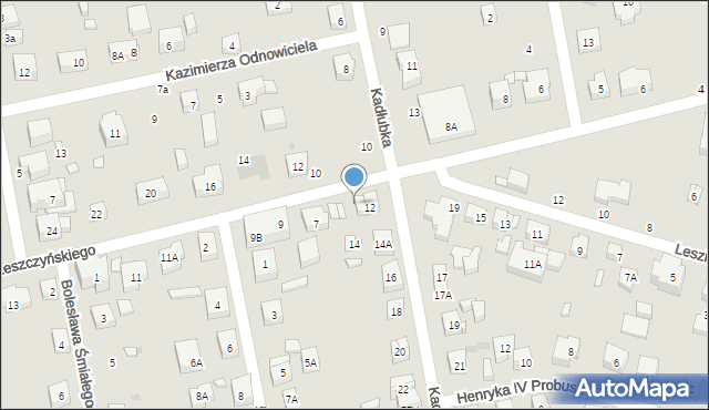 Warszawa, Stanisława Leszczyńskiego, 7A, mapa Warszawy