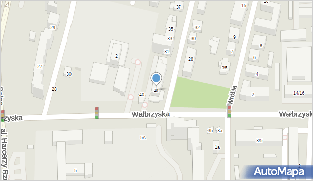 Warszawa, Studencka, 29, mapa Warszawy