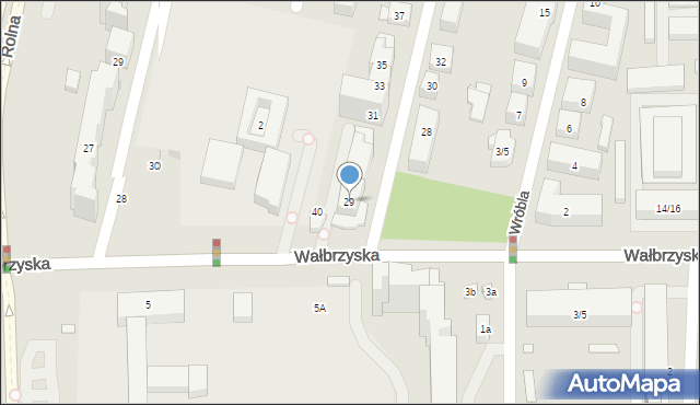 Warszawa, Studencka, 29, mapa Warszawy