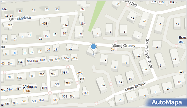 Warszawa, Starej Gruszy, 2, mapa Warszawy