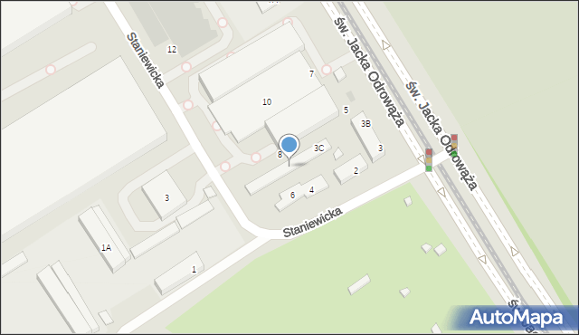 Warszawa, Staniewicka, 6a, mapa Warszawy