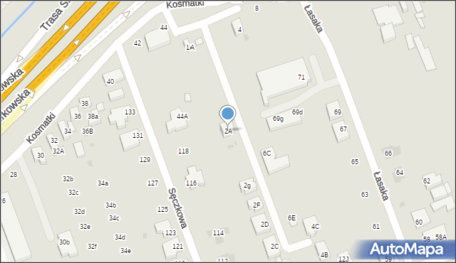 Warszawa, Stoczniowców, 2A, mapa Warszawy