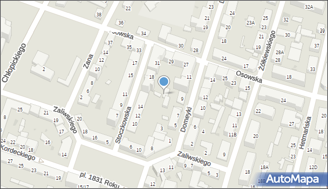 Warszawa, Stoczkowska, 16a, mapa Warszawy