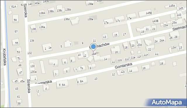 Warszawa, Stelmachów, 14A, mapa Warszawy