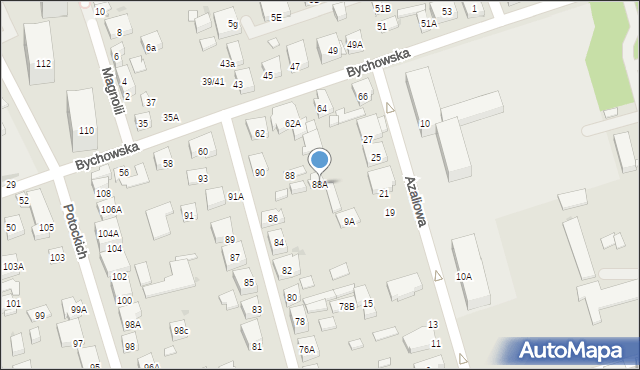 Warszawa, Storczykowa, 88A, mapa Warszawy