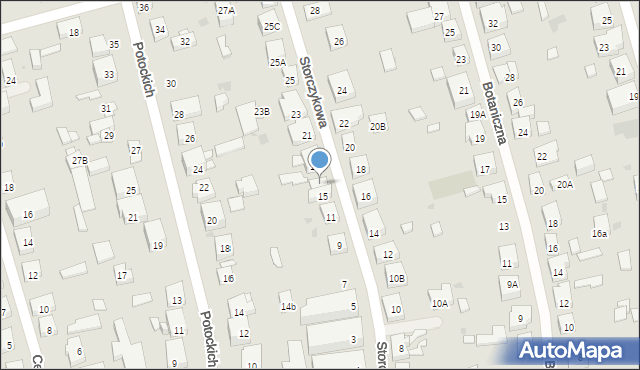 Warszawa, Storczykowa, 17, mapa Warszawy