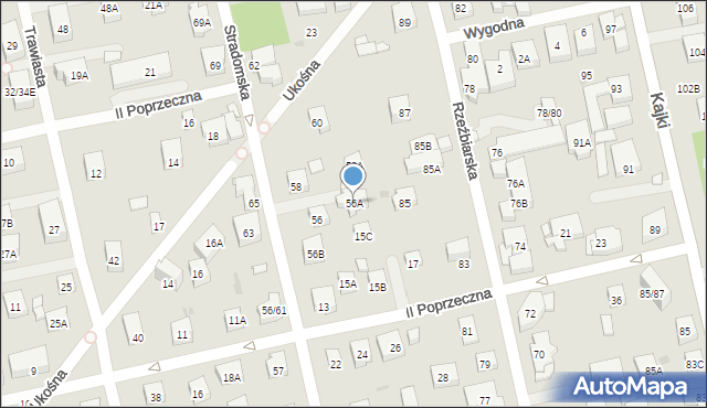Warszawa, Stradomska, 56A, mapa Warszawy