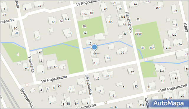 Warszawa, Stradomska, 10, mapa Warszawy