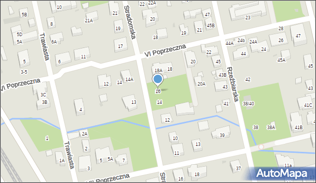 Warszawa, Stradomska, 16, mapa Warszawy