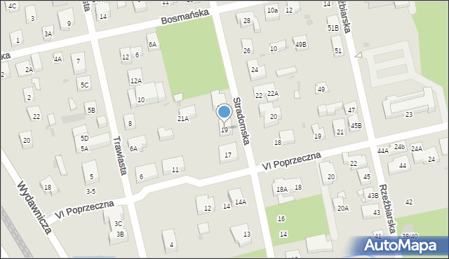 Warszawa, Stradomska, 19, mapa Warszawy