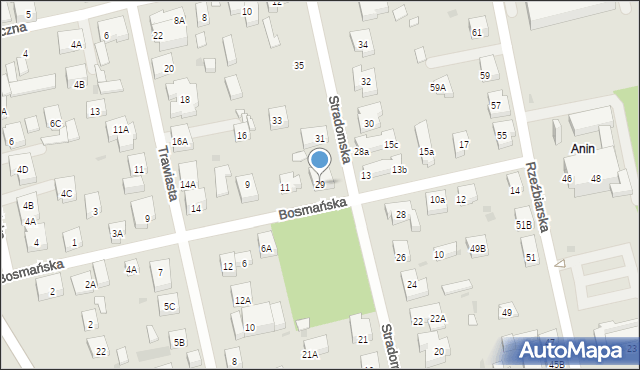 Warszawa, Stradomska, 29, mapa Warszawy