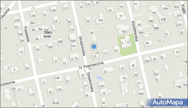 Warszawa, Stradomska, 46, mapa Warszawy