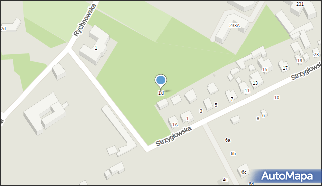 Warszawa, Strzygłowska, 1d, mapa Warszawy