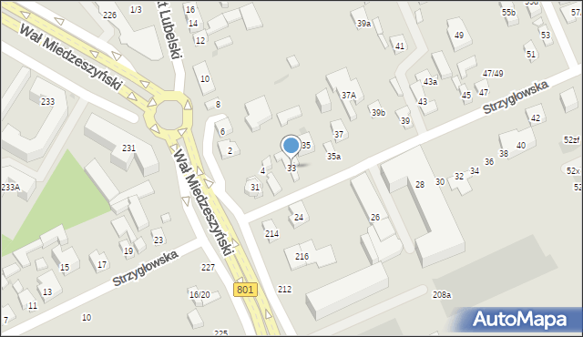 Warszawa, Strzygłowska, 33, mapa Warszawy