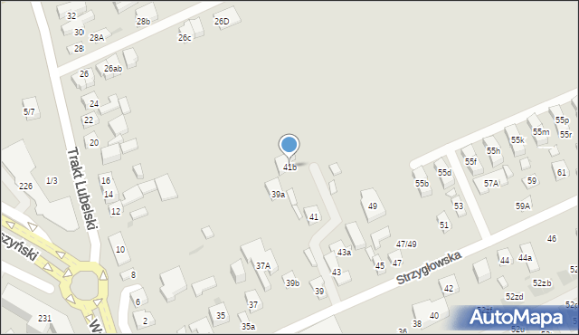 Warszawa, Strzygłowska, 41b, mapa Warszawy
