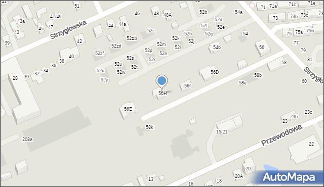Warszawa, Strzygłowska, 56H, mapa Warszawy