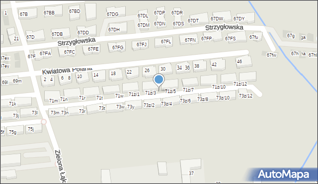 Warszawa, Strzygłowska, 71z/4, mapa Warszawy