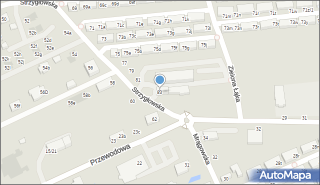 Warszawa, Strzygłowska, 83, mapa Warszawy