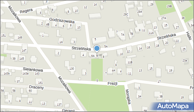 Warszawa, Strzelińska, 6, mapa Warszawy