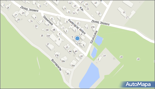 Warszawa, Stawowa, 7a, mapa Warszawy