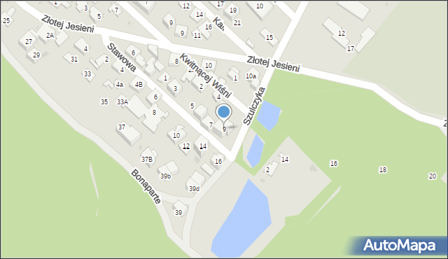 Warszawa, Stawowa, 9, mapa Warszawy