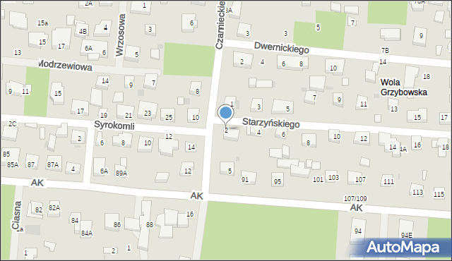 Warszawa, Starzyńskiego Stefana, 2, mapa Warszawy