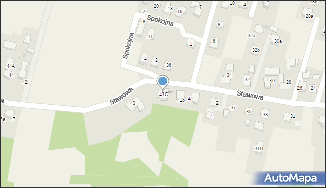 Warszowice, Stawowa, 41C, mapa Warszowice
