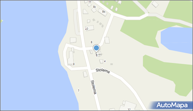 Wdzydze, Stolema, 6, mapa Wdzydze