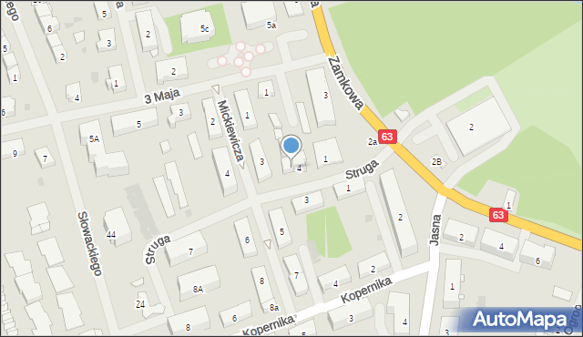 Węgorzewo, Struga Andrzeja, 6, mapa Węgorzewo