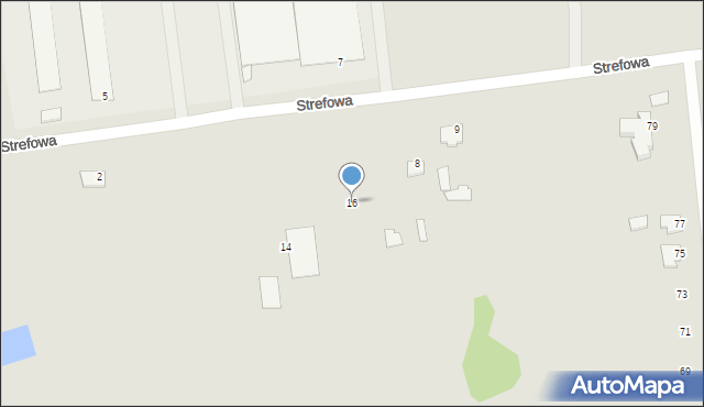 Węgrów, Strefowa, 16, mapa Węgrów